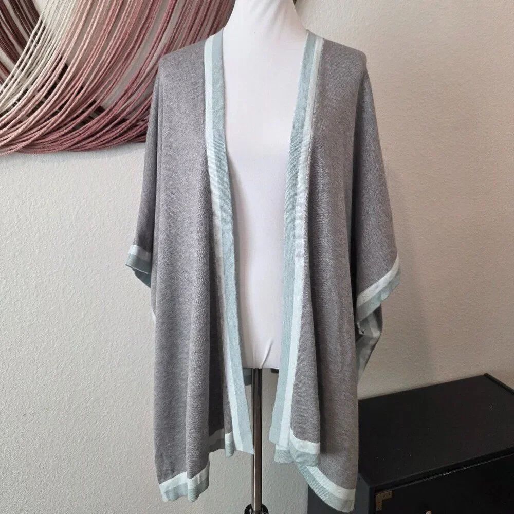 Chico's Cashmere Blend Waterfall Cardigan Sz S/M - Picture 3 of 6